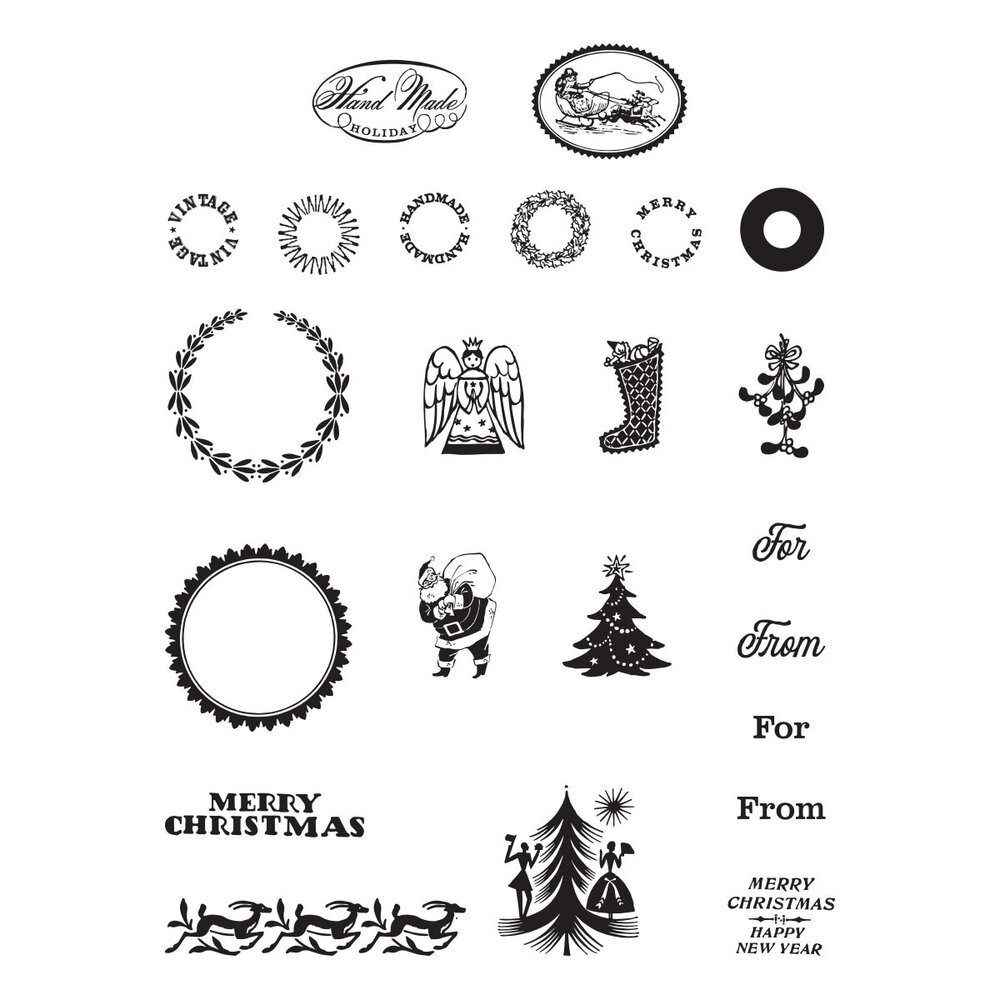 Spellbinders Hand Made Holidays Clear Stamps (STP-147) (OUTLET) Spellbinders Hand Made Holidays Clear Stamps (STP-147) (OUTLET)