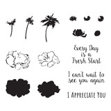 Spellbinders Layered Anemones Clear Stamp (STP-085) (OUTLET)