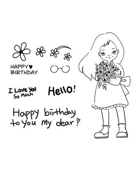 Spellbinders Darling Bouquet Clear Stamp (STP-042) (OUTLET) Spellbinders Darling Bouquet Clear Stamp (STP-042) (OUTLET)