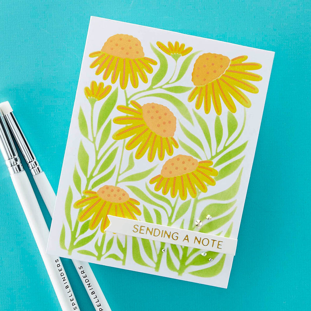 Spellbinders Coneflower Layered Stencil (STN-077) (OUTLET)