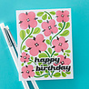 Spellbinders Blossoming Flowers Layered Stencil (STN-075) (OUTLET)