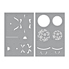 Spellbinders Snowflake Ornaments Stencil (STN-065) (OUTLET) Spellbinders Snowflake Ornaments Stencil (STN-065) (OUTLET)