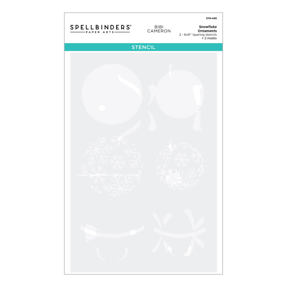 Spellbinders Snowflake Ornaments Stencil (STN-065) (OUTLET) Spellbinders Snowflake Ornaments Stencil (STN-065) (OUTLET)