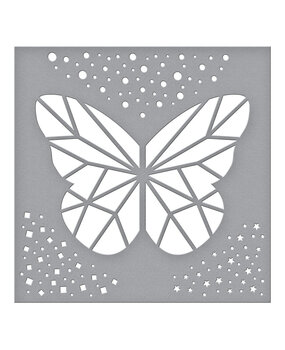 Spellbinders Geometric Butterfly Stencil (STN-007) (OUTLET)
