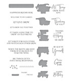Spellbinders Propagation Garden Sentiments Stamp & Die Cutting Set (SDS-189) (OUTLET)