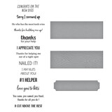 Spellbinders A Cut Above the Rest Sentiments Clear Stamp & Die Set (SDS-180) (OUTLET)