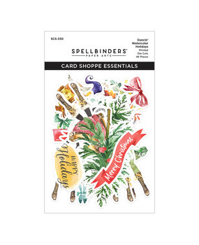 Spellbinders Dancin' Watercolor Holidays Printed Die Cuts (SCS-330) (OUTLET) Spellbinders Dancin' Watercolor Holidays Printed Die Cuts (SCS-330) (OUTLET)