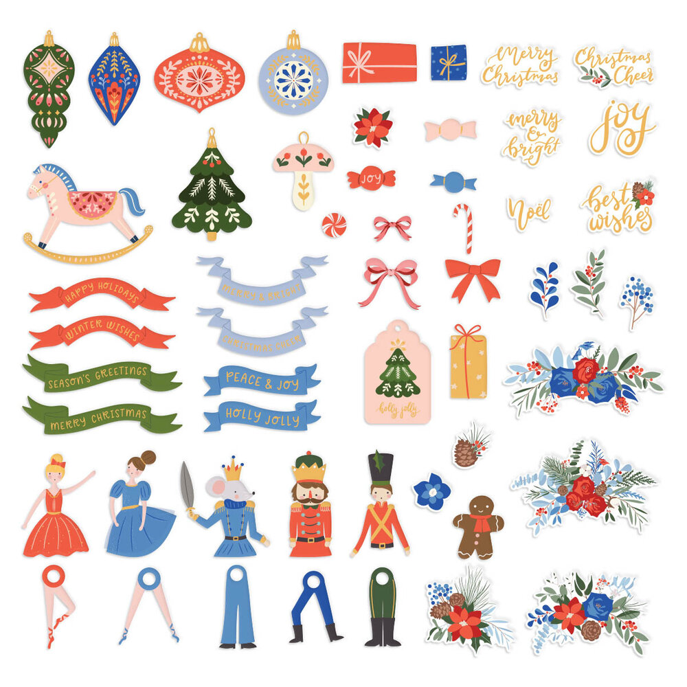 Spellbinders Nutcracker Ballet Printed Die Cuts (SCS-299) (OUTLET)