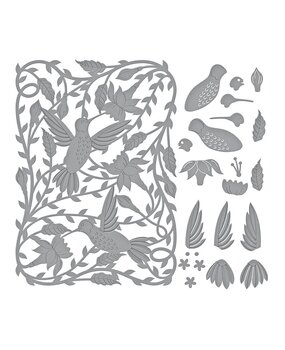 Spellbinders Delicate Floral Hummingbirds Etched Dies (S7-230) (OUTLET) Spellbinders Delicate Floral Hummingbirds Etched Dies (S7-230) (OUTLET)