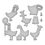 Spellbinders Silly Goose Etched Dies (S6-239) (OUTLET)