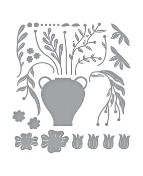 Spellbinders Fresh Picked Vase Bouquet Etched Dies (S5-618) (OUTLET) Spellbinders Fresh Picked Vase Bouquet Etched Dies (S5-618) (OUTLET)