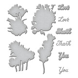 Spellbinders Inked Blooms Etched Dies (S5-581) (OUTLET)