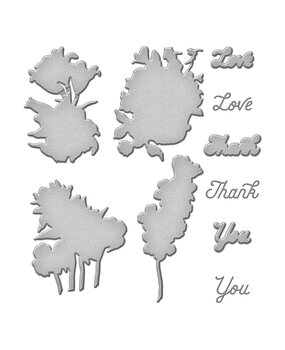 Spellbinders Inked Blooms Etched Dies (S5-581) (OUTLET)