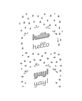 Spellbinders Raining Hearts Etched Dies (S5-559) (OUTLET)