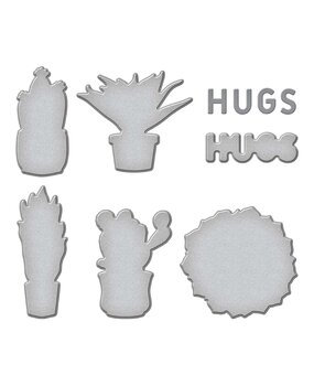 Spellbinders Succulents Etched Dies (S5-556) (OUTLET)