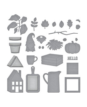 Spellbinders Tiered Tray Décor Etched Dies (S5-547) (OUTLET)