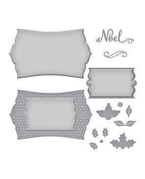 Spellbinders Noel Mini Slimline Frame Etched Dies (S5-535) (OUTLET)