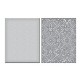 Spellbinders Stitched Petal Diamond Background Etched Dies (S5-529) (OUTLET)