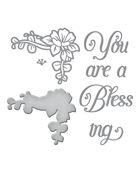Spellbinders You are a Blessing Etched Dies (S5-514) (OUTLET)