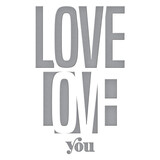 Spellbinders Be Bold Color Block Love You Etched Dies (S5-488) (OUTLET)