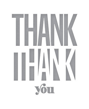 Spellbinders Be Bold Color Block Thank You Etched Dies (S5-477) (OUTLET)