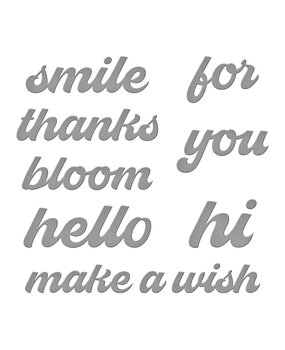 Spellbinders Fresh Picked Sentiments Etched Dies (S4-1329) (OUTLET)