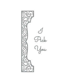 Spellbinders Half Slimline Bracket Etched Dies (S4-1199) (OUTLET)