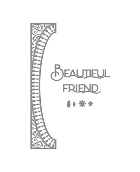 Spellbinders Half Slimline Oval Etched Dies (S4-1198) (OUTLET)