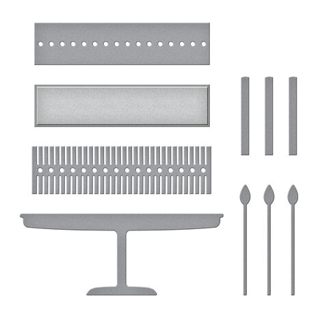 Spellbinders Stitched Fringe Cake Etched Dies (S3-452) (OUTLET) Spellbinders Stitched Fringe Cake Etched Dies (S3-452) (OUTLET)