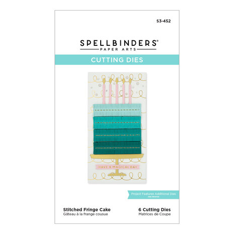 Spellbinders Stitched Fringe Cake Etched Dies (S3-452) (OUTLET) Spellbinders Stitched Fringe Cake Etched Dies (S3-452) (OUTLET)