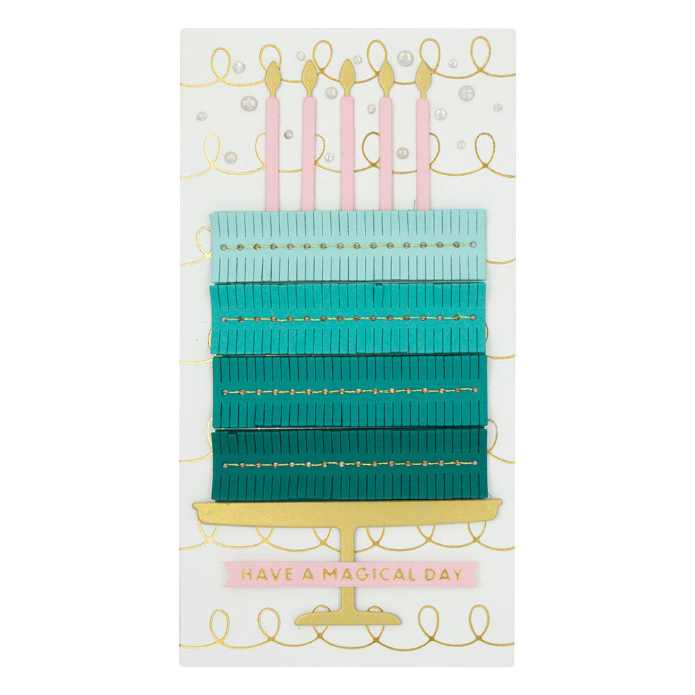 Spellbinders Stitched Fringe Cake Etched Dies (S3-452) (OUTLET) Spellbinders Stitched Fringe Cake Etched Dies (S3-452) (OUTLET)