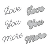 Spellbinders Love You More Etched Dies (S3-430) (OUTLET)