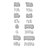 Spellbinders It's Not a Puppy Etched Dies (S2-349) (OUTLET)