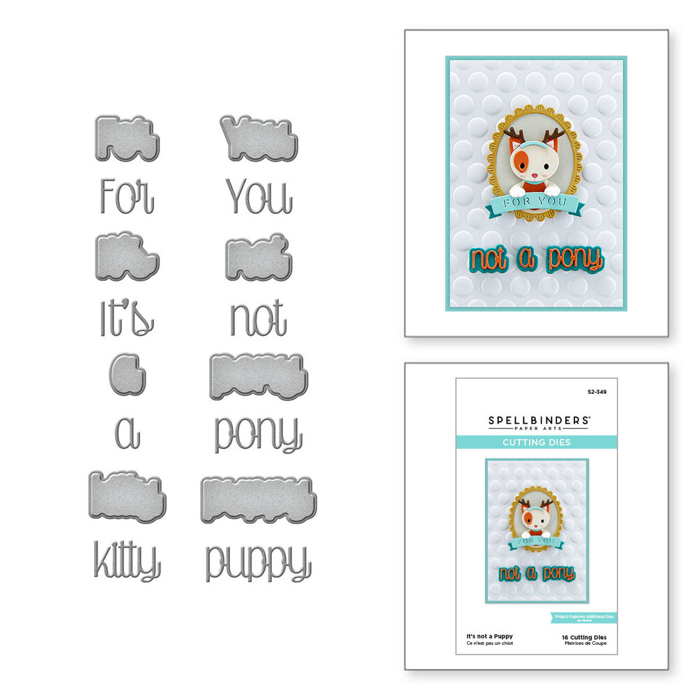Spellbinders It's Not a Puppy Etched Dies (S2-349) (OUTLET) Spellbinders It's Not a Puppy Etched Dies (S2-349) (OUTLET)