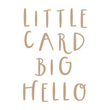 Spellbinders Little Card Big Hello Glimmer Hot Foil Plate (GLP-402) (OUTLET)