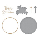 Spellbinders Giant Party Balloon Glimmer Hot Foil Plate & Die Set (GLP-396) (OUTLET)