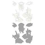 Spellbinders Under the Sea Glimmer Hot Foil Plate & Die Set (GLP-374) (OUTLET)