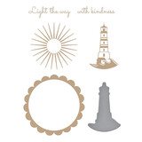 Spellbinders Shine Your Light Glimmer Hot Foil Plate & Die (GLP-285) (OUTLET)