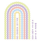 Spellbinders Arched Messages Registration Press Plate & Die Set (BPR-006) (OUTLET)