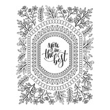 Spellbinders Mirrored Arch Nested Sprigs Press Plate (BP-112) (OUTLET)