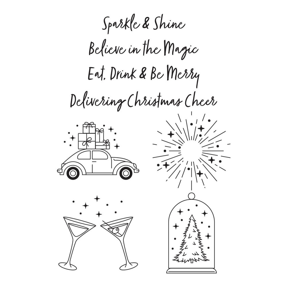 Spellbinders Christmas Icons Press Plate (BP-074) (OUTLET)