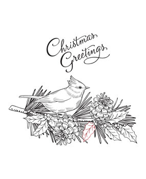 Spellbinders Christmas Greetings Press Plate (BP-071) (OUTLET)