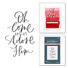 Spellbinders Let Us Adore Him Press Plate (BP-058) (OUTLET)