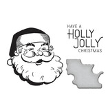 Spellbinders Holly Jolly Santa Press Plate & Die Set (BP-054) (OUTLET)