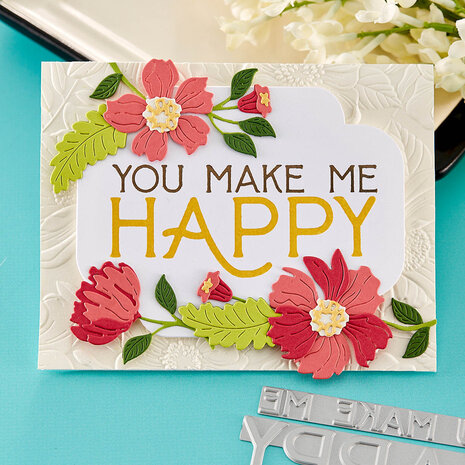 Spellbinders You Make Me Happy Press Plate (BP-042) (OUTLET)