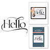 Spellbinders Hello Press Plate (BP-039) (OUTLET) Spellbinders Hello Press Plate (BP-039) (OUTLET)