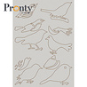 Pronty Crafts Beautiful Butterfly A5 Grey Chipboard Birds (492.001.057) (OUTLET)