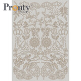 Pronty Crafts Beautiful Butterfly A4 Grey Chipboard Flowers (492.001.055) (OUTLET)