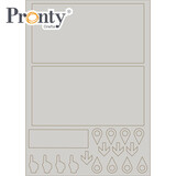 Pronty Crafts Grey Chipboard A4 Natasja's Design Album (492.001.050) (OUTLET)