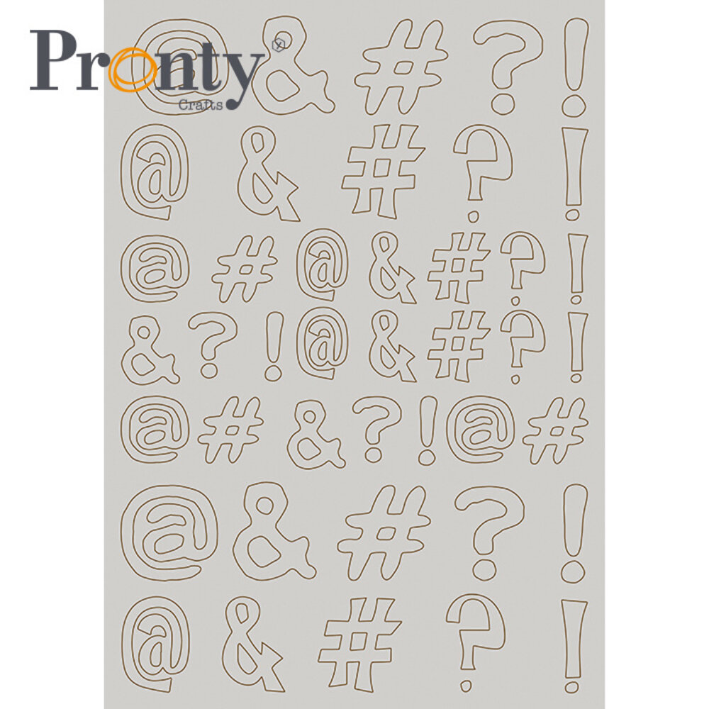 Pronty Crafts Diacritics A4 Chipboard (492.001.048) (OUTLET)